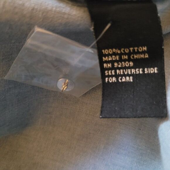 DG2 by Diane Gilman Womens Blue Floral Bell Sleeves Denim Blouse Sz M NWT - Picture 8 of 10